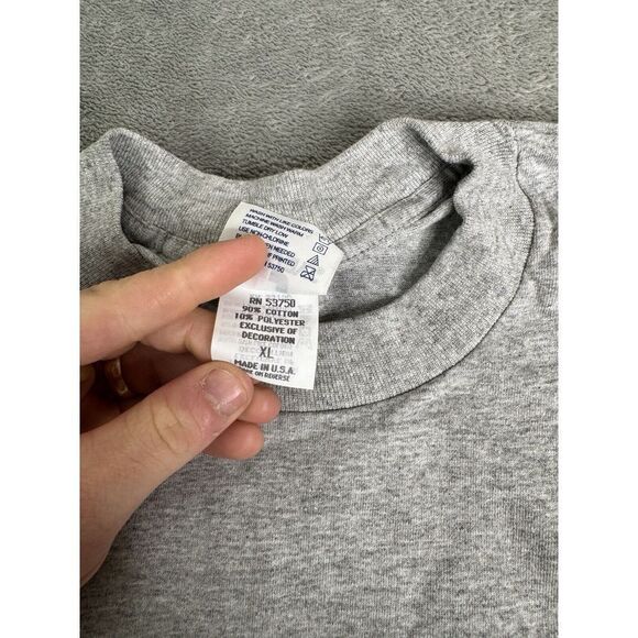 Vintage 90s Marlboro Man Short Sleeve T Shirt Men's Size XL Gray - Picture 7 of 11